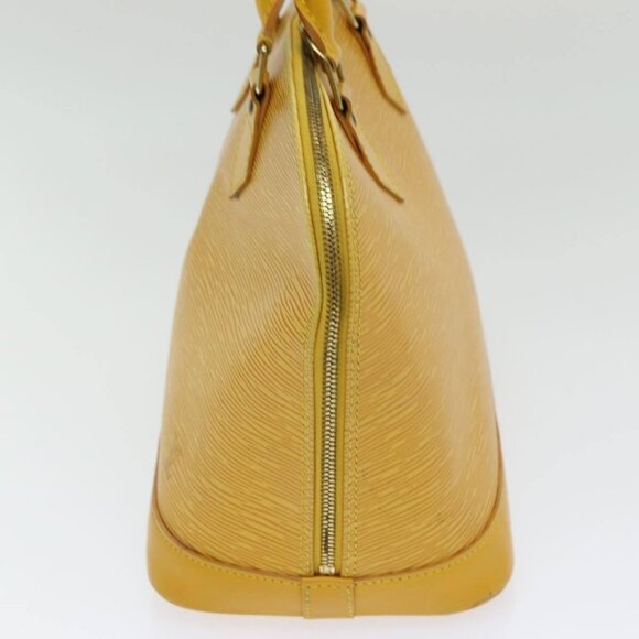 LOUIS VUITTON Epi Alma Hand Bag Yellow M52149 LV Auth - Picture 5 of 16